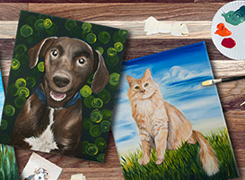 Private Class- Paint Your Pet Canvas Art - Dave